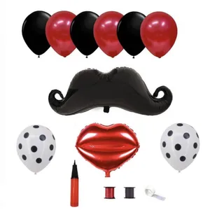 بادکنک پارتی لند تهران مدل سیبیل و لب کد 4083 مجموعه 14 عددی