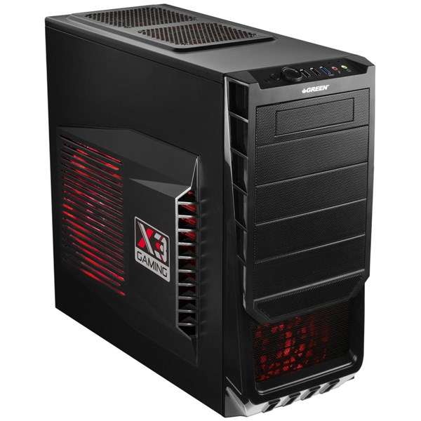 کیس کامپیوتر مخصوص بازی گرین مدل X3 کیس کامپیوتر مخصوص بازی گرین مدل X3