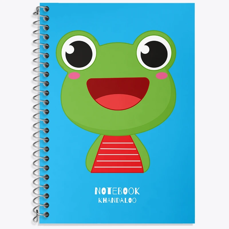 دفتر لغت 50 برگ خندالو طرح قورباغه کیوت کد N1510