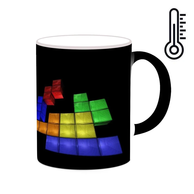 ماگ حرارتی کاکتی مدل بازی تتریس Tetris کد mgh30757