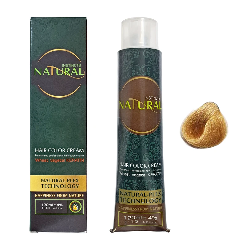 رنگ مو نچرال اینیستینکس شماره 9.8 حجم 120 میلی لیتر رنگ بلوند زیتونی روشن