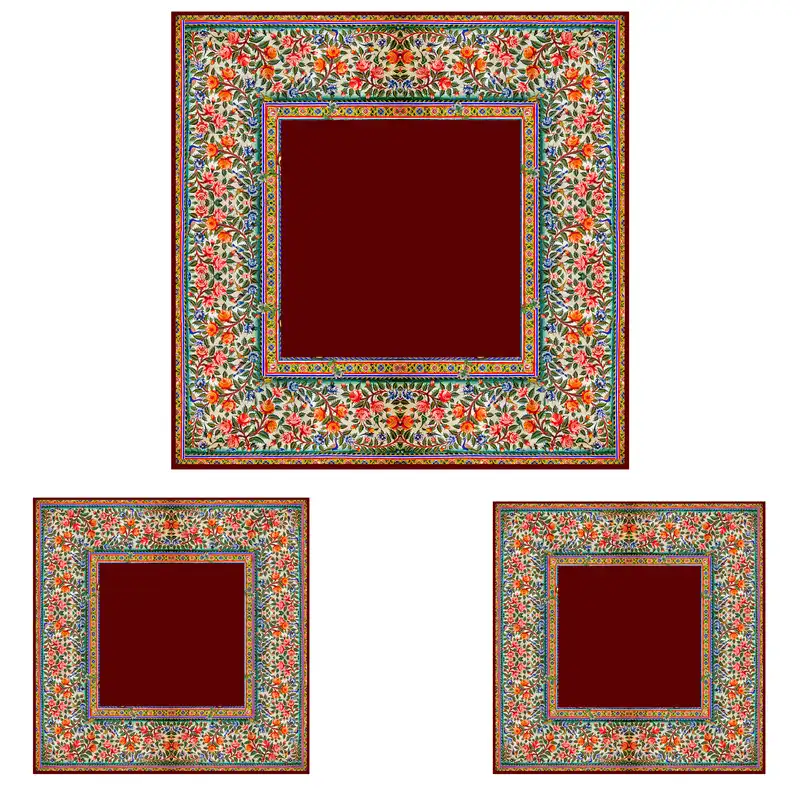 ست رومیزی سه تکه طرح گل ریز کد 9987.2