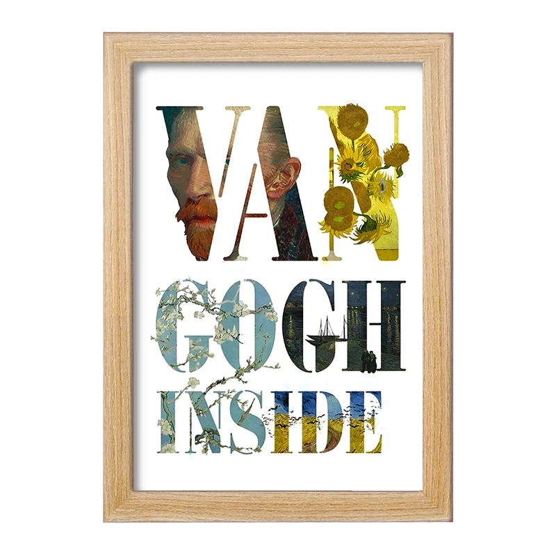 تابلو خندالو مدل ونسان ونگوگ کد F3936