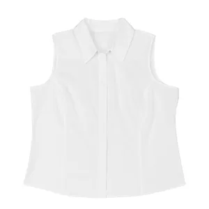 شومیز بدون آستین یقه برگردان زنانه کد 1009