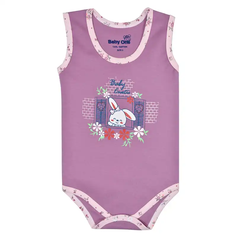 بادی نوزادی دخترانه بی بی وان مدل خرگوش کد ۱