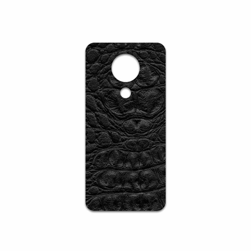برچسب پوششی ماهوت مدل Black-Crocodile-Leather مناسب برای گوشی موبایل نوکیا 3.4