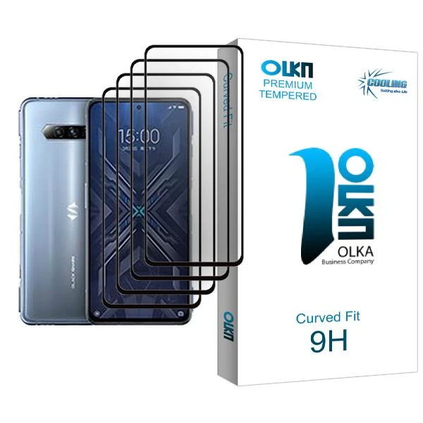 محافظ صفحه نمایش کولینگ مدل Olka Glass MIX004 مناسب برای گوشی موبایل شیائومی Black Shark 4 بسته چهار عددی