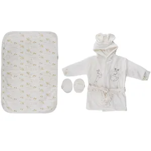 ست 3 تکه حوله نوزادی ببسی مدل 189W سایز 2 سال