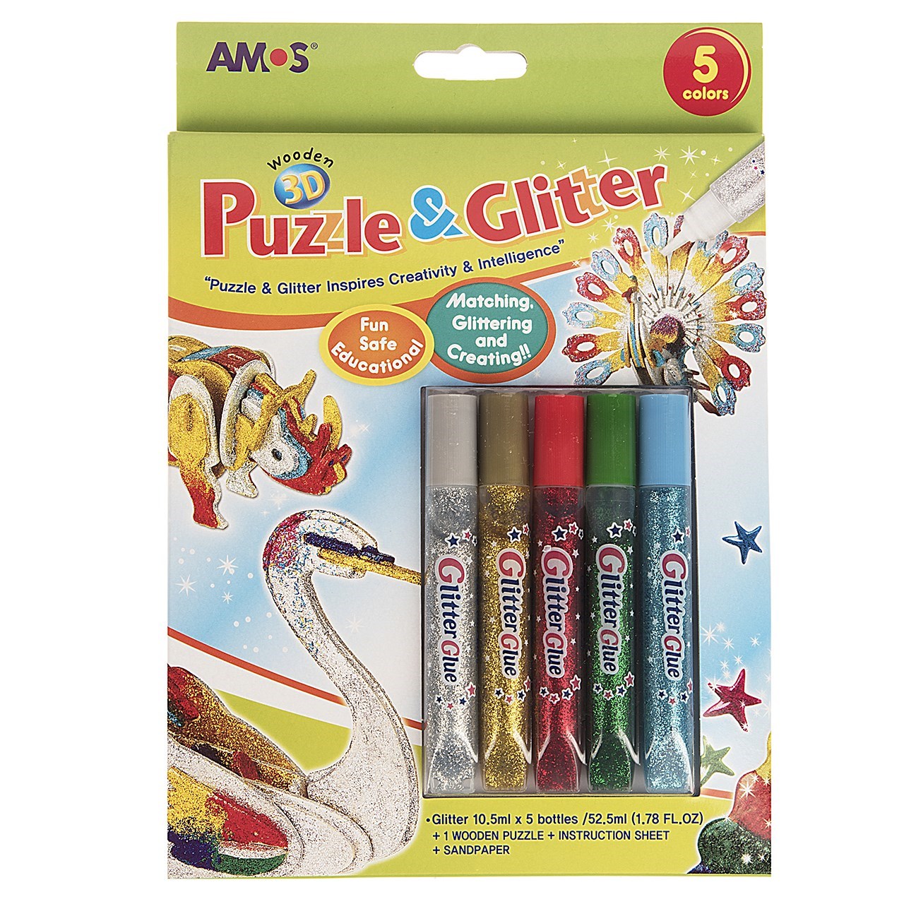 بسته مدل سازی آموس سری Puzzle and Glitter مدل Peacock