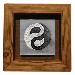 تابلو کاشی مدل یینگ یانگ s16  ابعاد 23x23