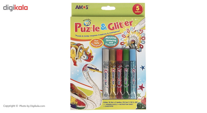 بسته مدل سازی آموس سری Puzzle and Glitter مدل Peacock