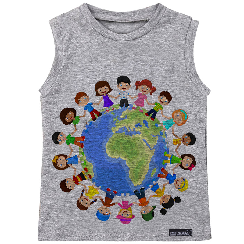 تاپ دخترانه 27 مدل Child on Earth کد MH805