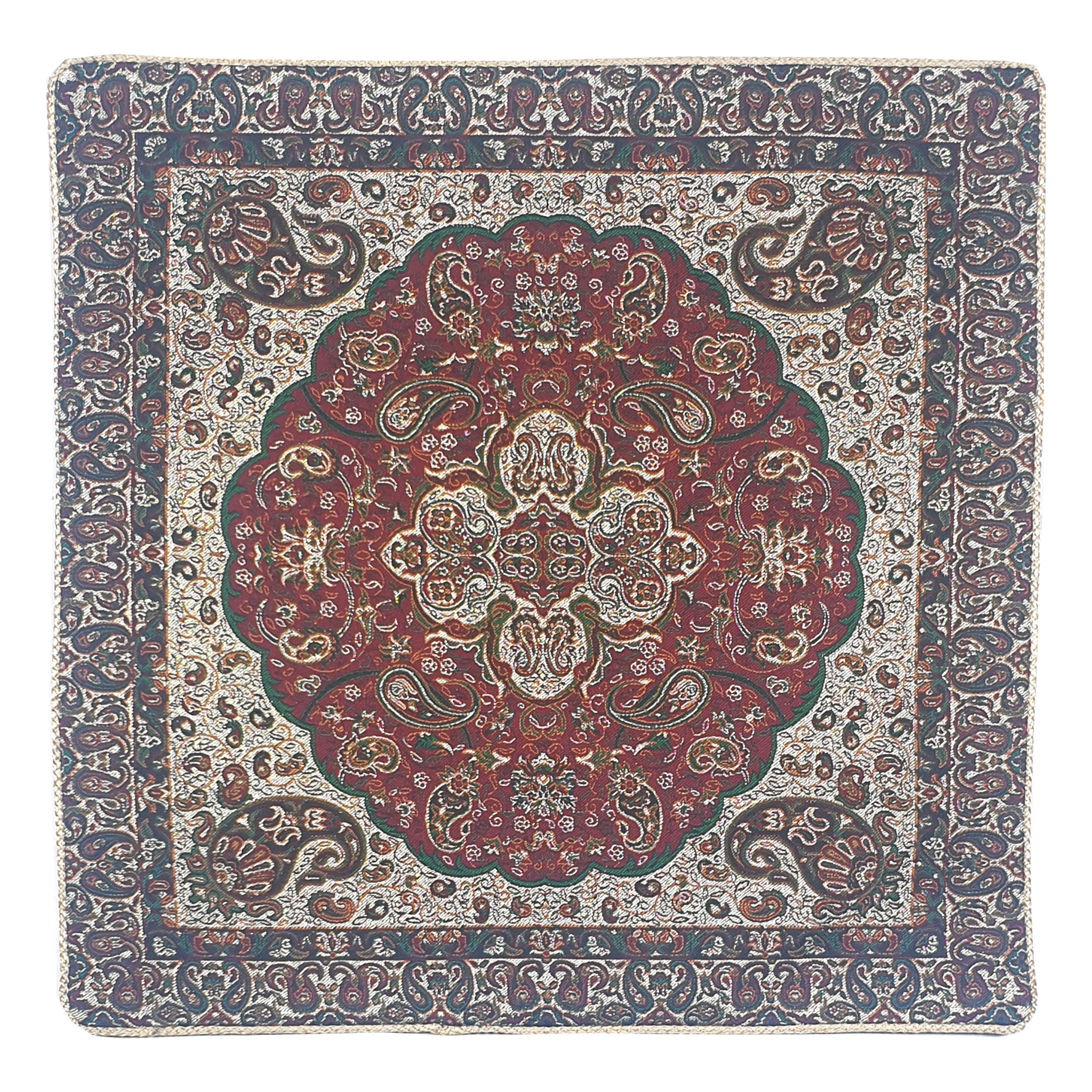کاور کوسن ترمه مدل شاه عباسی کد ZRSH50-50