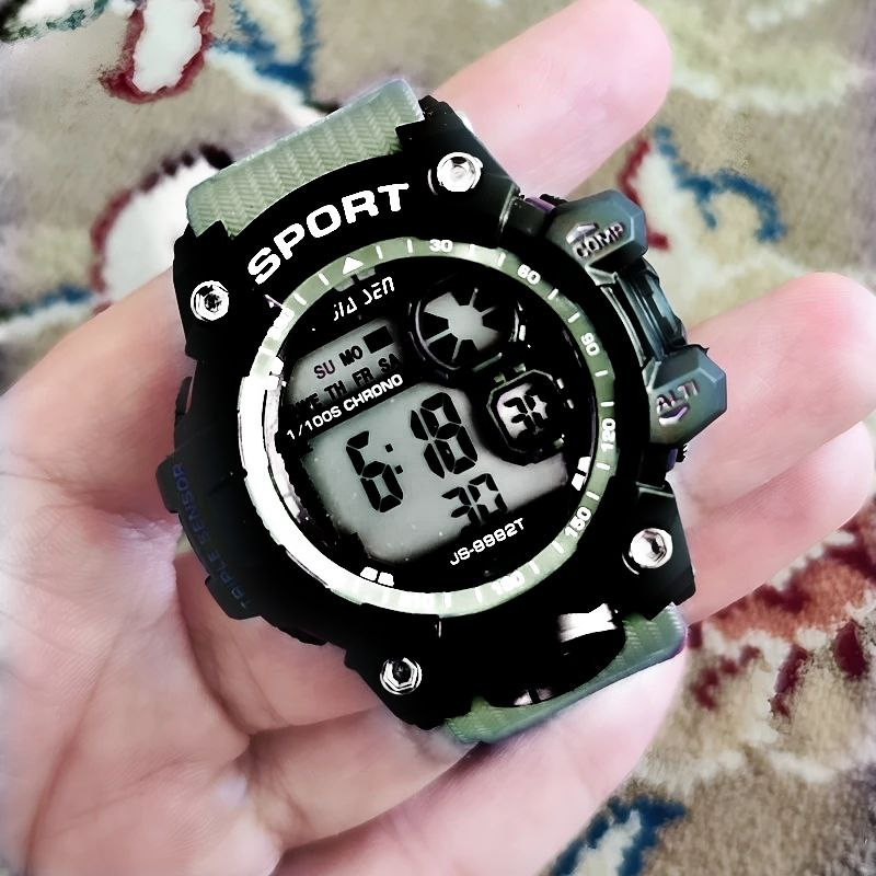 ساعت مچی دیجیتال مردانه مدل تک زمانه_009