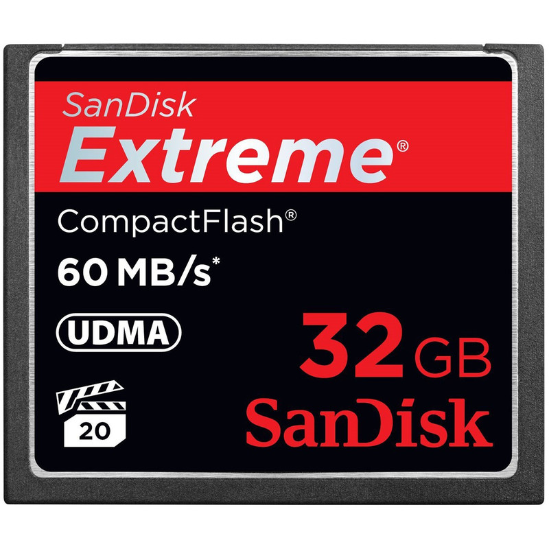 کارت حافظه CompactFlash سن دیسک مدل Extreme سرعت 400X 60MBps ظرفیت 32 گیگابایت