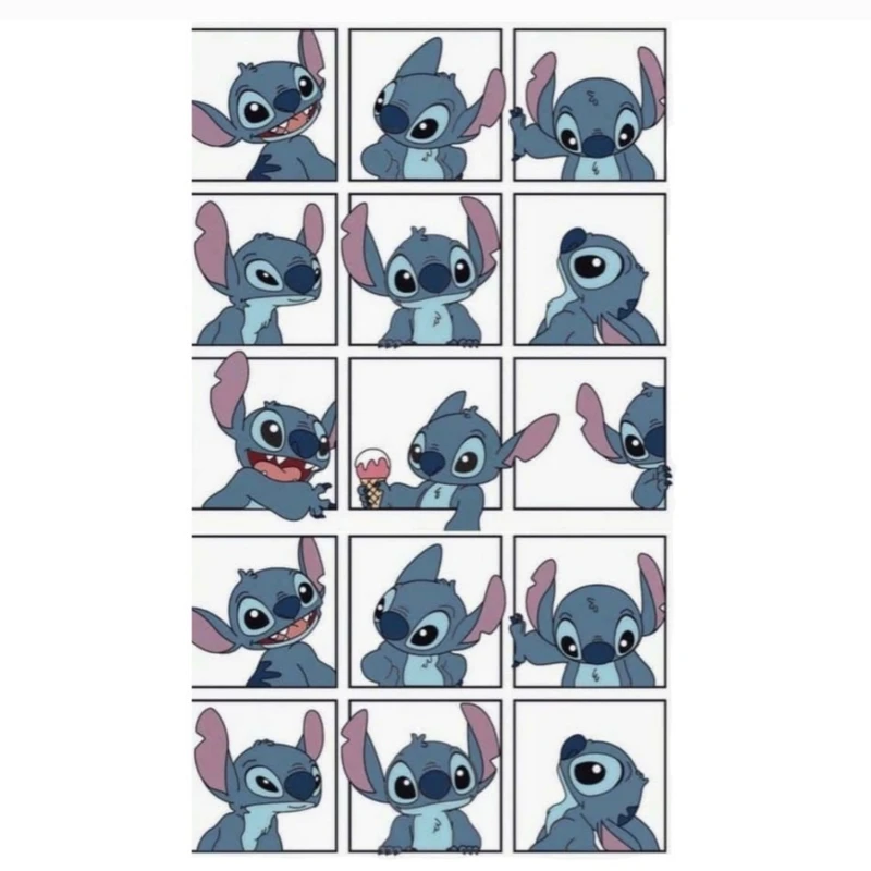 استیکر لپ تاپ طرح stitch کد 5 مجموعه 15 عددی