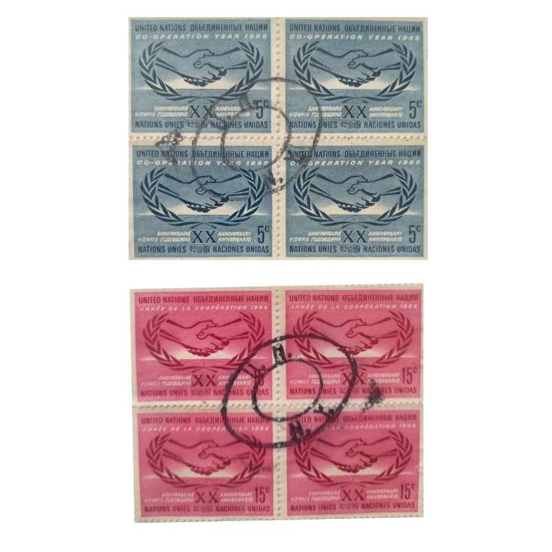 تمبر یادگاری مدل همکاری سازمان ملل مجموعه 8 عددی