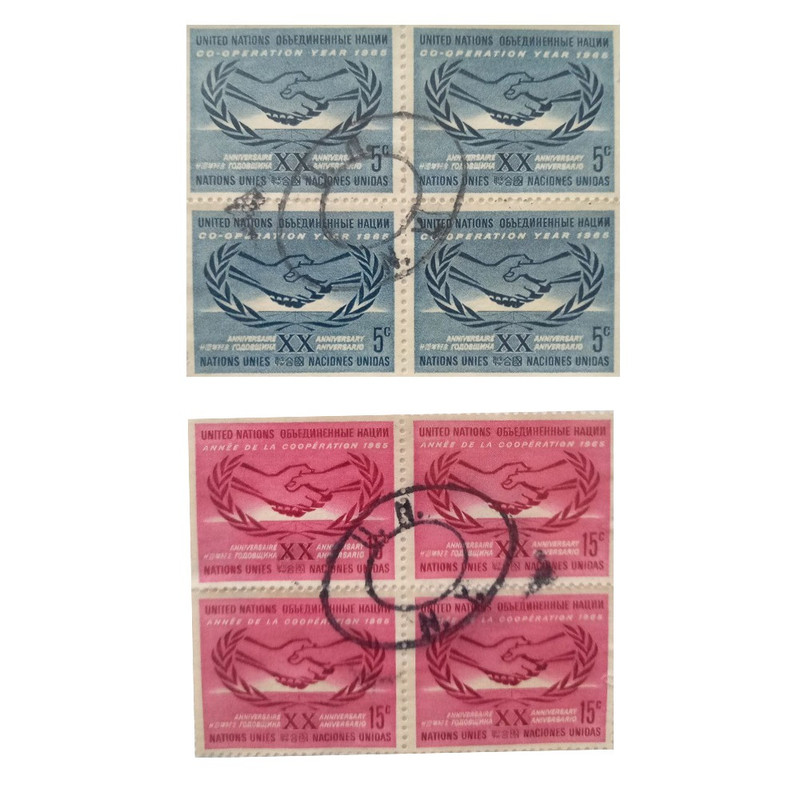 تمبر یادگاری مدل همکاری سازمان ملل مجموعه 8 عددی