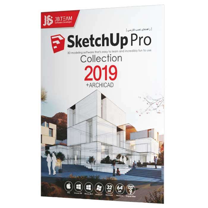 نرم افزار Sketchup Pro + Archicad 2019 نشر جی بی تیم نرم افزار Sketchup Pro + Archicad 2019 نشر جی بی تیم