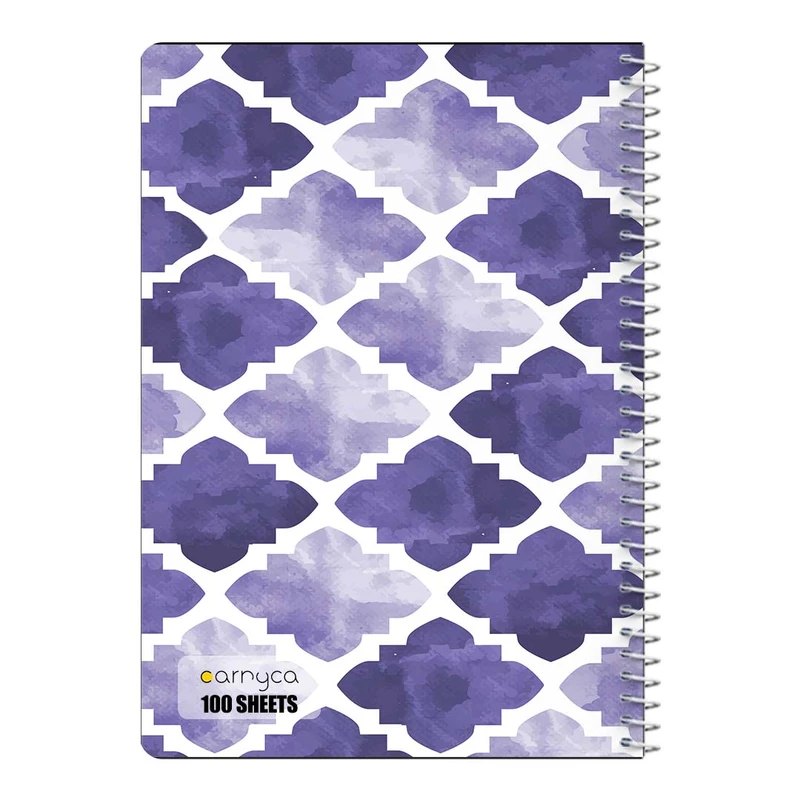 دفتر مشق 100 برگ سیمی کارنیکا طرح پترن هندسی Geo Pattern کد 98976