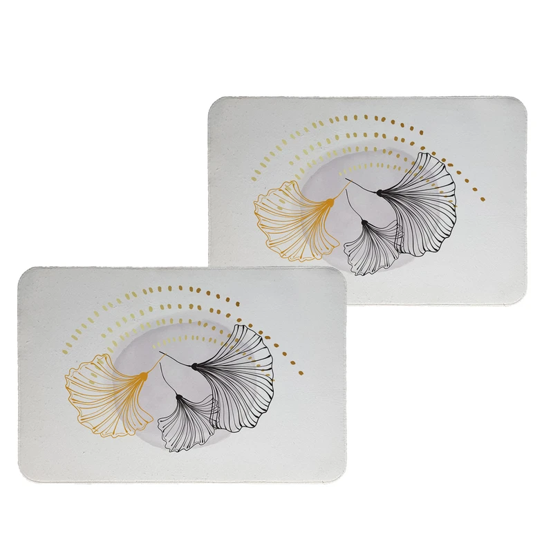 زیربشقابی طرح گل کد 8992 بسته 2 عددی 