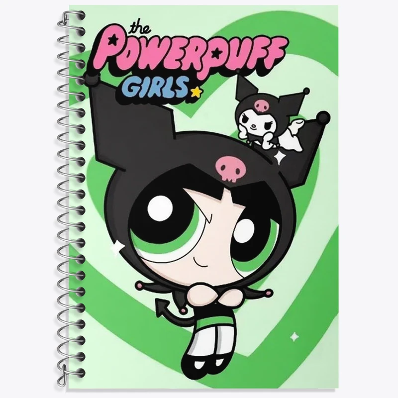 دفتر زبان 50 برگ خندالو مدل سه خط طرح دختران نیرومند کورومی کد N1734