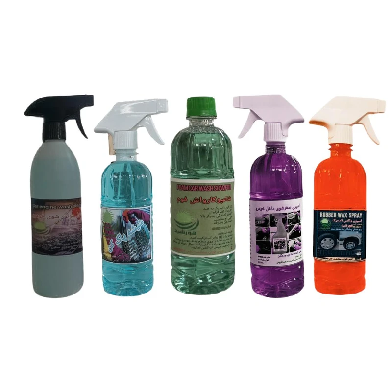 شوینده خودرو هورشیدشیمی مدل 001 حجم 2500 میلی لیتر  مجموعه 5 عددی
