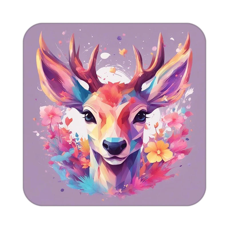 زیر لیوانی کاکتی طرح حیوانات رنگی مدل mp26208