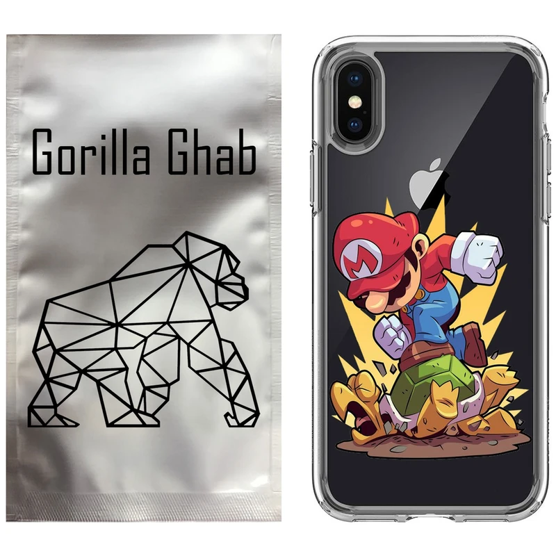 کاور گوریلا قاب مدل CLG کد 64 طرح ماریو مناسب برای گوشی موبایل اپل iPhone X / XS