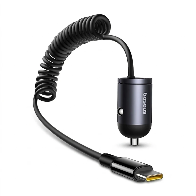 شارژر فندکی 30 وات بیسوس مدل B-TinSTC به همراه کابل USB-C 