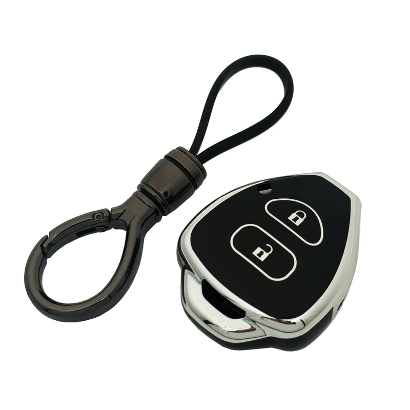 کاور ریموت و سوئیچ خودرو ژیلو مدل ZH-S طرح TPU مناسب برای تویوتا یاریس به همراه جاسوئیچی
