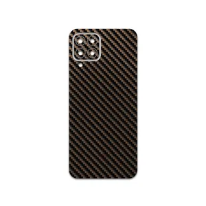 MAHOOT Glossy-Brown-Fiber Cover Sticker for Samsung Galaxy M33