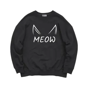 سویشرت دخترانه مدل MEOW کد SW008 رنگ مشکی