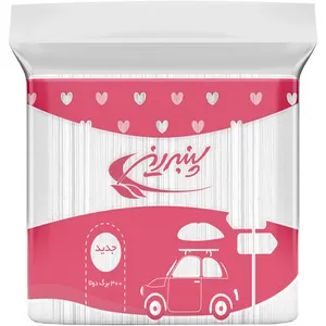 دستمال کاغذی نایلونی پنبه ریز 300 برگ