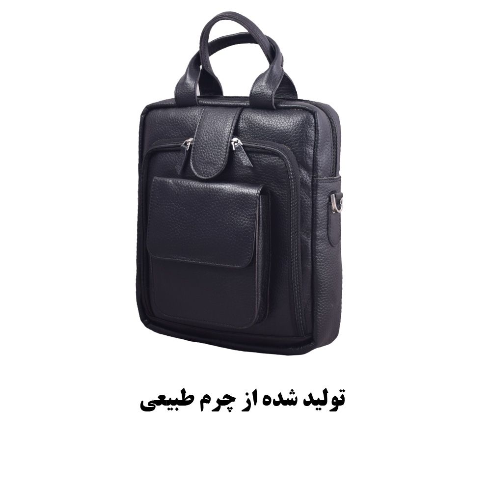 کیف دوشی دست دوز چرمی لیدوما مدل MA-10 -  - 7