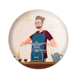 مگنت خندالو مدل باریستا کافه چی کد 28133