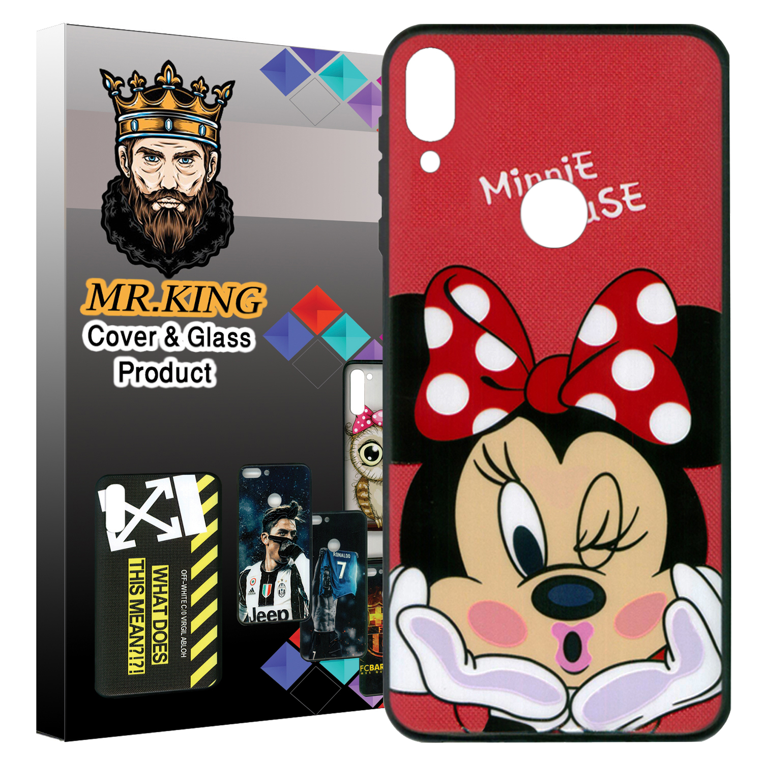 کاور مستر کینگ طرح  minnie mouse کد 451 مناسب برای گوشی موبایل آنر 8C
