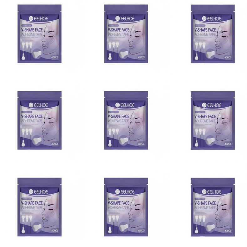 چسب لیفت صورت ایلهو مدل V-SHAPE نه بسته 40 عددی