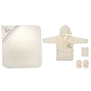 ست 4 تکه حوله نوزادی ببیتف مدل 3215