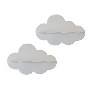  شلف دیواری اتاق کودک طرح ابر مدل W130 مجموعه دو عددی