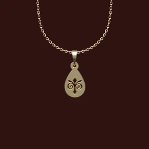 گردنبند طلا 18 عیار زنانه مدوپد مدل هندسی کد X2-1-1269