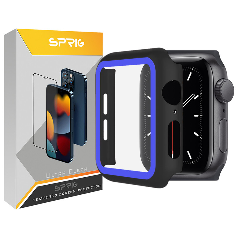  کاور اسپریگ مدل SP-360 مناسب برای اپل واچ Series SE 2022 Aluminum Case 44mm / SE 2021 Aluminum Case 44mm / Series 5 44mm / Series 6 44mm / SE 44mm به همراه محافظ صفحه نمایش