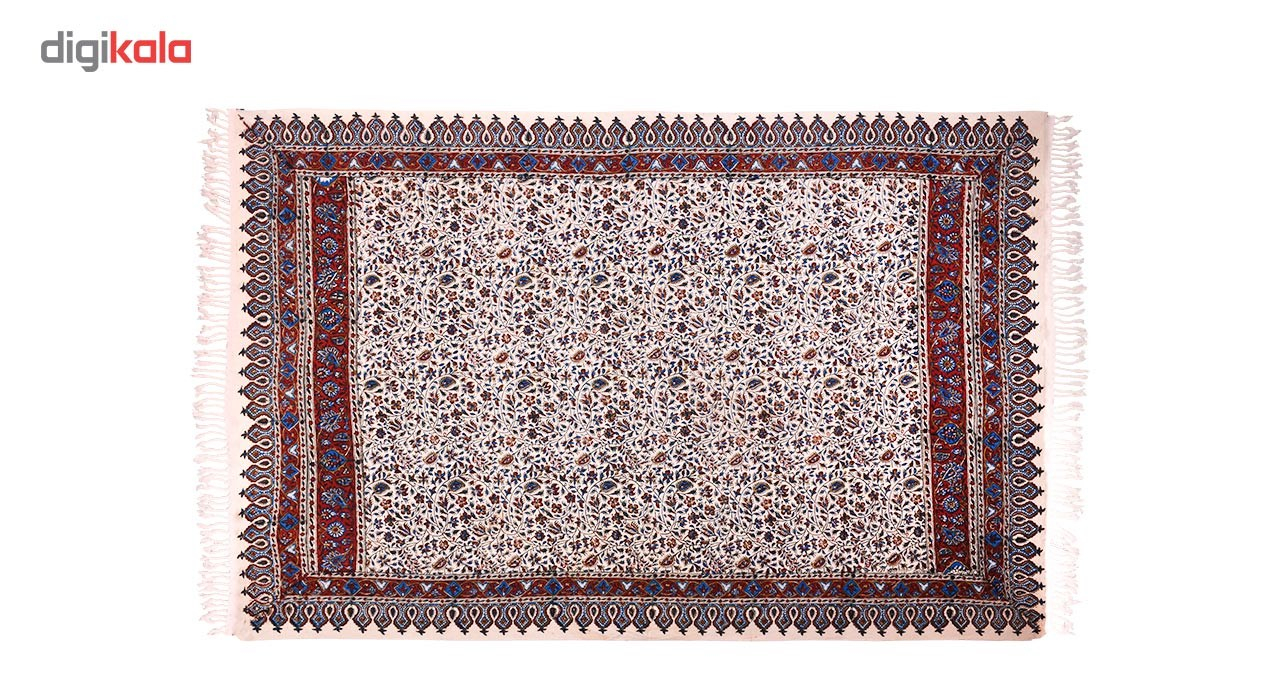 سفره قلمکار نرگس خانی طرح افشان قرمز مدل00-18 سایز 100x150 سانتیمتر سفره قلمکار نرگس خانی طرح افشان قرمز مدل00-18 سایز 100x150 سانتیمتر