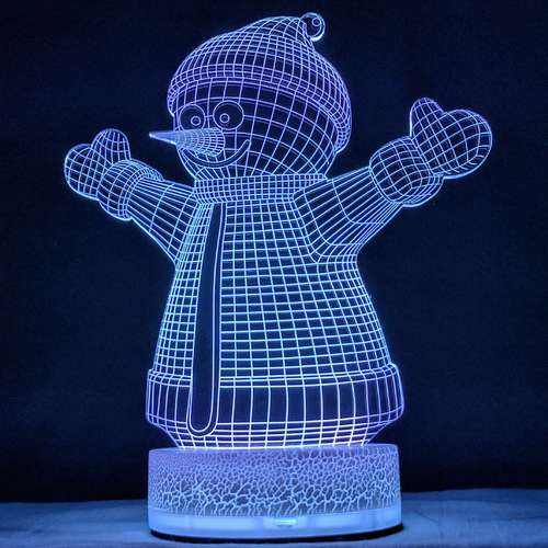 چراغ خواب سه بعدی زیما مدل Snow Man