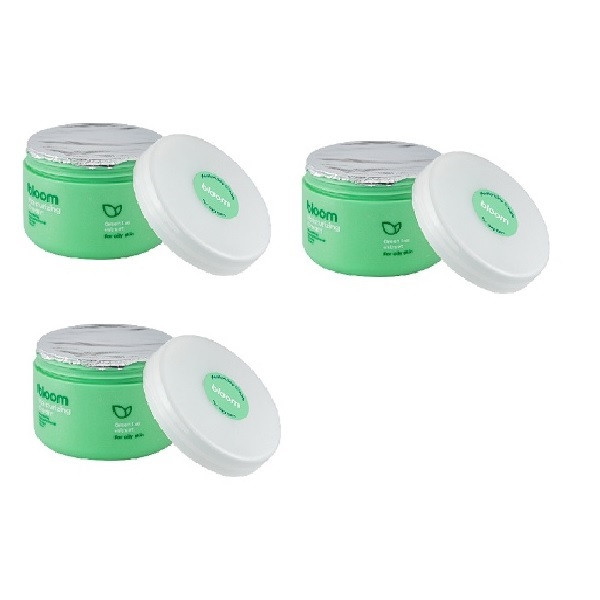 کرم آبرسان و مرطوب کننده دست و صورت بلوم مدل عصاره چای سبز مناسب برای پوست چرب حجم 130 میلی لیتر بسته 3 عددی