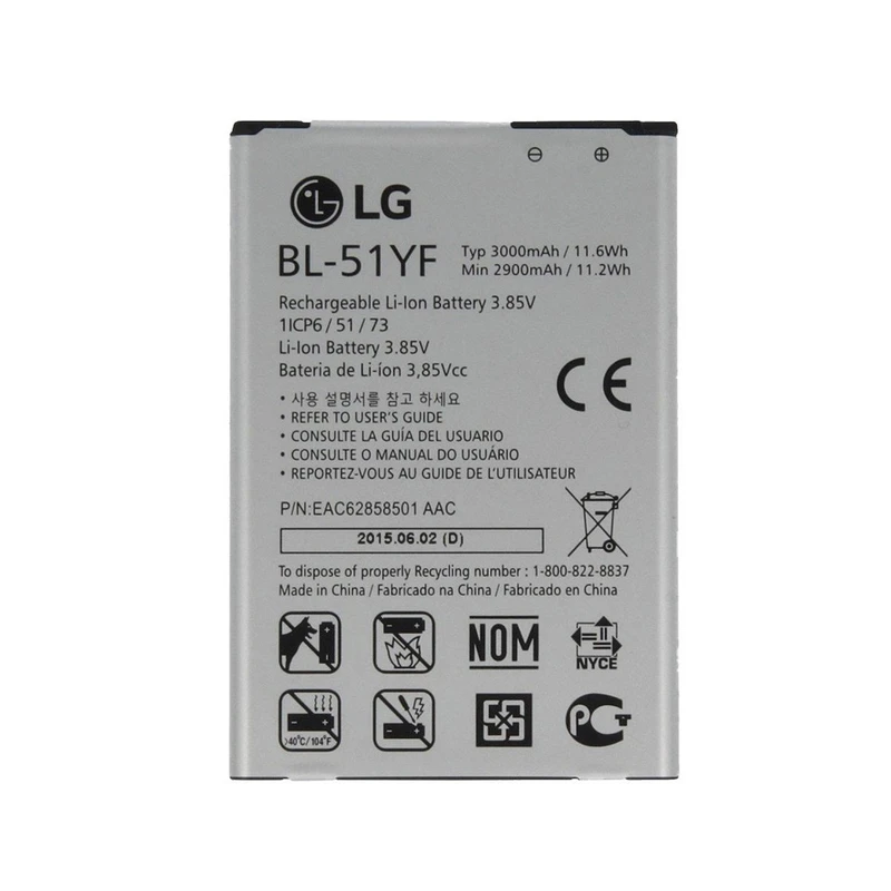باتری موبایل مدل BL-51YF با ظرفیت 3000mAh مناسب برای گوشی موبایل LG G4