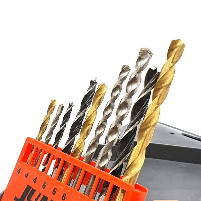 مته آهن الماسه چوب جاملی کد 1210 مجموعه 9 عددی