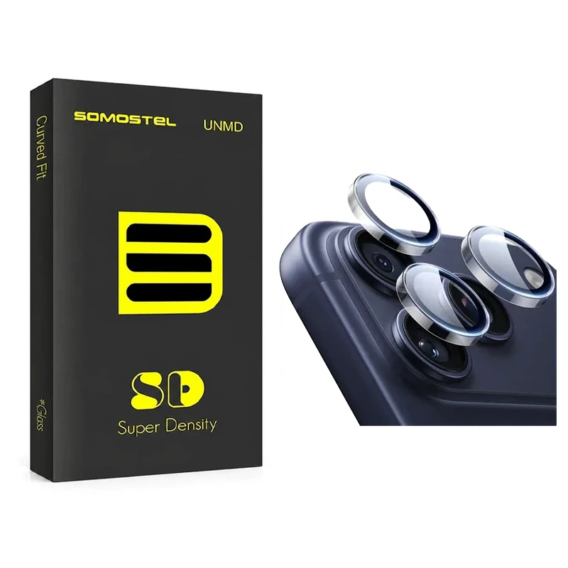 محافظ لنز دوربین شیشه‌ای سوماستل مدل SOM-RING مناسب برای گوشی موبایل اپل iPhone 17 Pro Max
