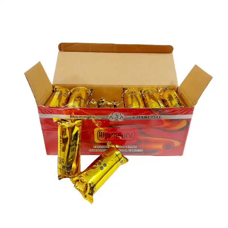 زغال الجمیرا مدل خودسوز بسته 120 عددی وزن 1000 گرم