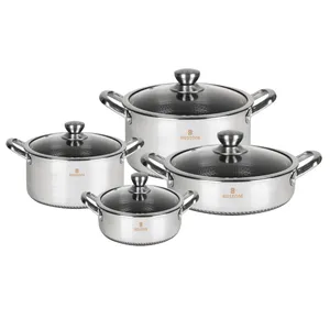 سرویس قابلمه و تابه استیل  8 پارچه بیدستون مدل BD800